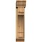 Ekena Millwork Merced Traditional Rough Sawn Bracket w/ Offset Brace, Western Red Cedar, 6"W x 24"D x 28"H BKT0604X24X28MRC01RWR - alternate 3